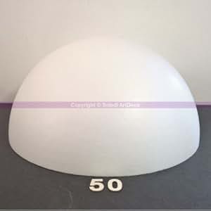 Media esfera de 50 cm de diámetro, cúpula XXL, de poliestireno: Amazon