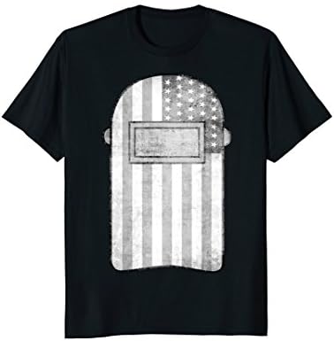 American Welder Shirt | US Flag Welding Hood T-Shirt Gift