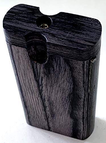 Handmade Double Black Office Power Sized Wooden Holding Box with Cleaner + Bat