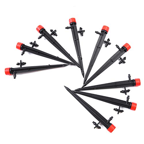 4 Elcoho+Adjustable+Irrigation+Drippers+Connector