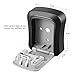 ORIA Key Storage Lock Box, Wall Mounted Key Lock Box with 4 Digit Combination, Holds up to 5 Keys, for House Keys or Car Keys, Silver