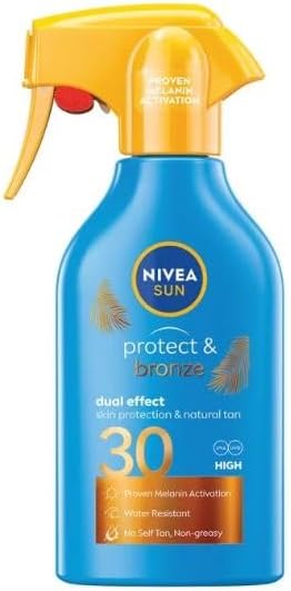 Nivea Sun Protect Bronze Trigger Spray SPF 30 High 300ml Sunscreen Protection