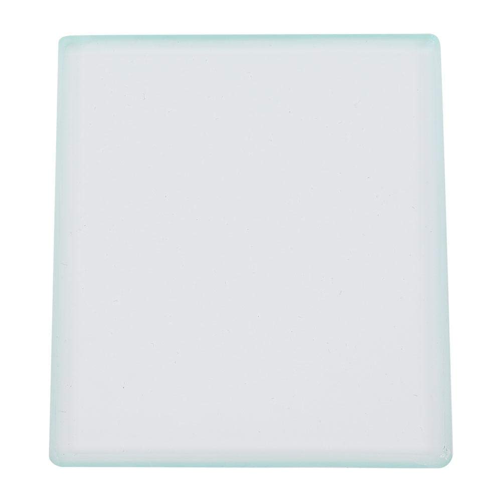 Sheens Leather Polishing Tempered Glass, Toughened Tempered Glass Slicker Burnisher Plate 130 x 100 x 8mm DIY Leather Craft Glass Slicker for Burnishing