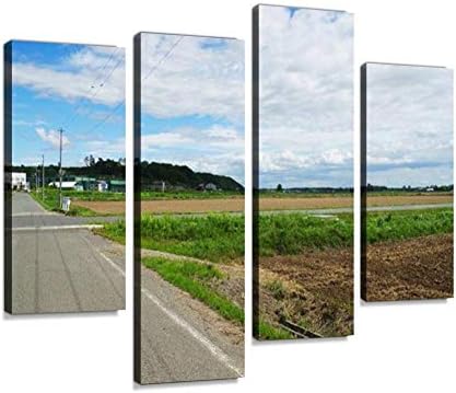 アートパネル 北海道当別の畑畑 田んぼ 自然 道 空 送料無料 当日発送可能 雲 青空 Nature Sky Cloudインテリア 絵画 壁掛け 部屋飾り 壁キャンバス絵画 新築飾り ポスター 壁キャンバス お祝い 北欧 アート 贈り物 壁飾り キャンバス おしゃれ