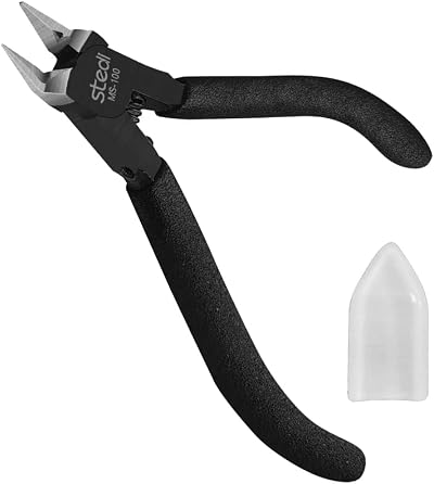 Stedi 4.8 inch Nipper Model Tools with Thin Blade Black