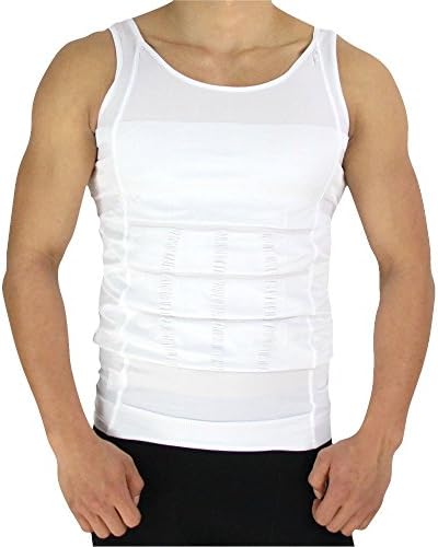 RockWearZ Men's Compression Undershirt Bodywear Vest Shirt Body Shaper Underwear