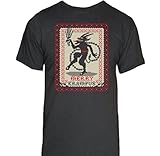 Merry Krampus T-Shirt-That Funny Shirt-Large-Black