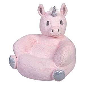 Children’s Plush Pink Unicorn Character Chair