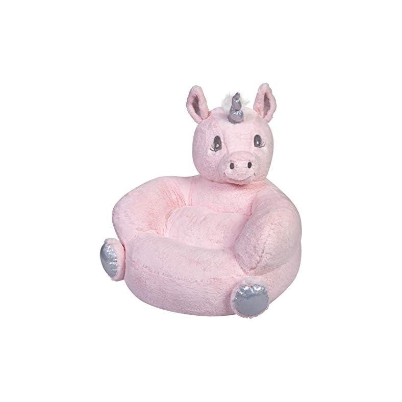 Children’s Plush Pink Unicorn Character Chair