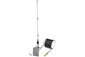 SUPERBAT 800mhz 900mhz Antenna Wide Band Omni-Directional Lora Antenna Fixed Bracket Wall Mount Antenna with SMA Cable for Cellular Router Gateway Repeater Modem Trail Camera etc.