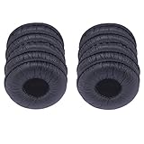 Bingle Ear Cushions leatherette Spare Replacement for Plantronics Supra Plus Encore and Most Standard Size Office Telephone Headsets H251 H251N H261 H261N H351 H351N H361 H361N (10 Pack)(BEC-LTH10)