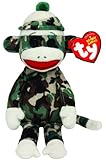 Ty Beanie Babies Sock Monkey Camouflage Plush