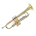 Kaizer Trumpet Bb B Flat Gold Lacquer Rose Brass Includes Case Mouthpiece and Accessories TRP-1000LQ