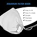 DEPEPE 5pcs Media Filter Bags Reusable Fine Mesh Drawstring Bags