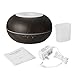 Aroma Diffuser,EIVOTOR Essential Oil Diffuser,300ml Wood Grain Aromatherapy Ultrasonic Cool Mist Humidifier with 4 Time Setting Modes, 7 Color Changing Lights Waterless Auto off Air Purifiers Black