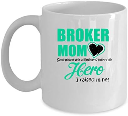 BROKER Coffee Mug - BROKER Mom, Some People Wait A Lifetime - BROKER Gifts For Men, Woman, Friends -Birthday, Christmas Gifts 11Oz Ceramic White Funny Mug