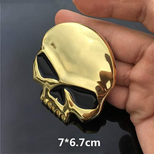 Tuavit car Magnet: Newest 3D Metal Skull The Punisher Body Badge Emblem Badge Motor Decals Car Sticker Car Styling for Harley Yamaha G25 Q70 Qx60