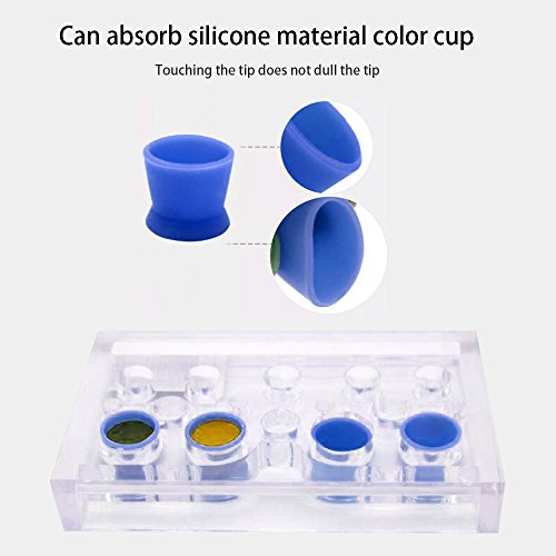 Tattoo Ink Caps Cups - 130Pcs/box blue Tattoo Ink Cups With Base,Tattoo Kits,Tattoo Supplies Tattoo Ink Caps for Tattooing Tattoo Ink Cups Disposable Small Pigment Cups(#13 Medium) - Thumbnail 3
