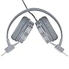 Baseman-Wired-Foldable-Headphones-with-Mic-Stereo-Heavy-Bass-On-Ear-Headset-for-iPhone-Cell-Phones-Laptop-Tablet-Mp4-Mp3-Macbook-PC-Grey BASEMAN Wired Headphones with Microphone - Foldable Wired On-Ear Headphones for Laptops Computer Cellphone Tablet…