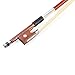 Professional 4/4 Brazilwood Ebony Frog Violin Arbor White Horsehair Violin Bow