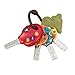 B. toys – LucKeys – Pretend Play Keys – 4 Textured Toy Keys for Babies & Toddlers – Flashlight & Car Sounds – 10+ Months