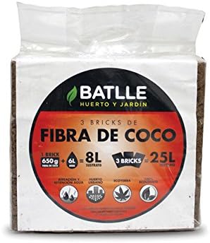 Sustratos Ecológicos Brick de Fibra de Coco 650g Batlle + Trato ...