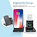 Wireless Charger, 3 in 1 iPhone Fast Charging Station for Apple Watch and Airpods[Separated Design],Charging Stock Compatible with iWatch Series 1/2/3/4,iPhone XR/Xs Max/X/8 Plus