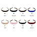 BBTO 8 Pieces Satin Headbands, 1 Inch Wide Hair Band Ribbon Headbands for Women Girl, 8 Colors