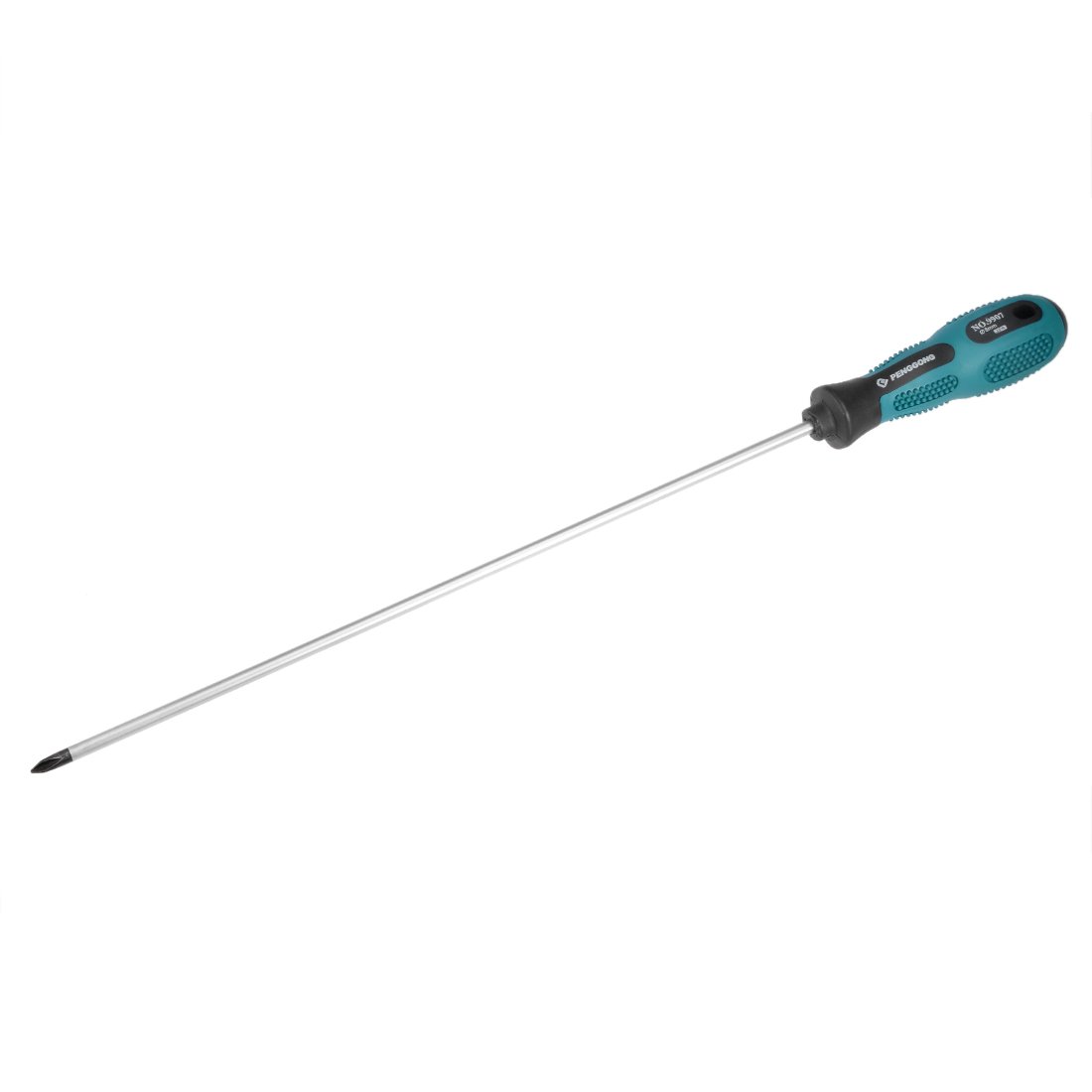 sourcing map #1 Phillips Screwdriver 12 Inch Round Shaft Non Slip Comfortable Handle