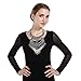CHILDCITY Bohemia Silver Tone Long Boho Statement Necklace with Coin Tassel for Women
