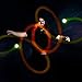 GloFX LED Poi Balls: Light UP 9-Mode Poi - Bright Flow Toy Light Painting Spin Glow Dancing Light Show Rave Prop