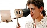 Holmes Stereoscope Viewer KIT for Stereocards (stereoviews) - Leather Hood - Folding Handle - Made in US
