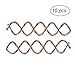 Frcolor 10 Pcs Spiral Twist Hair Pins Spin Clips Bun Stick Pick for DIY Hair Style (Rose Gold)