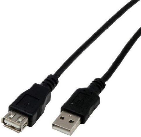 MCL MC922AMF-5M/N 5 m USB 2.0 A Male to A Female Extension Cable - Black, 5 meters