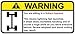 Drive funny warning decal, sticker