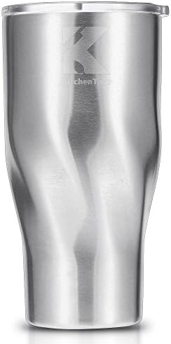 K KitchenTour 30 oz Stainless Steel Tumbler Insulated Coffee Travel Mug Drinking Vessel