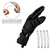 FitsT4 Sports Youth Adult Goalie Goalkeeper Soccer Gloves 3.5+3MM Super Grip Latex Finger Support Performance Glove Level 3.5 Prevent Injuries