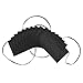 DALIX Waist Aprons Commercial Restaurant Home Bib Spun Poly Cotton Kitchen (3 Pockets) in Black 10 Pack