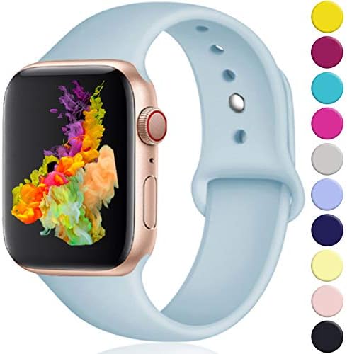 Rabini Compatible with Apple Watch Band 40mm 38mm 44mm 42mm for Women Men, Replacement Accessory Sport Band for Apple/iWatch Series 5, Series 4, Series 3, Series 2, Series 1