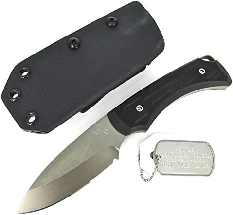 Medford Knife and Tool Colonial Fixed Blade Black G-10 Handles NP3 Blade MK90DN-08KB
