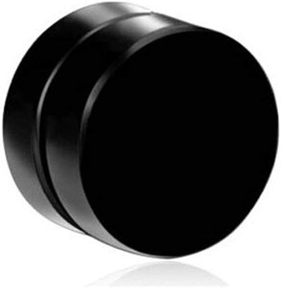 SorellazSorella'Z Black Metal Round Barbell Magnetic Non -Piercing One Pair Stud Earrings For Men