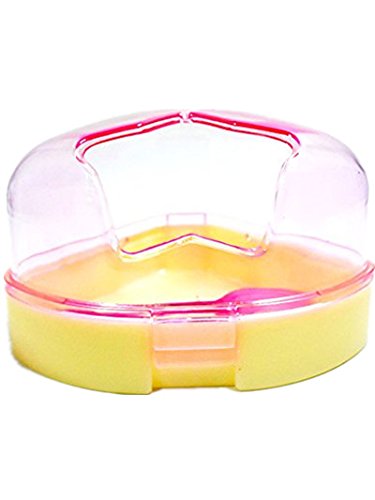 Da.Wa Pet Hamster Room, Small Pets Hamster Bathroom Bath Sand Room Sauna Toilet (Pink) - Thumbnail 5