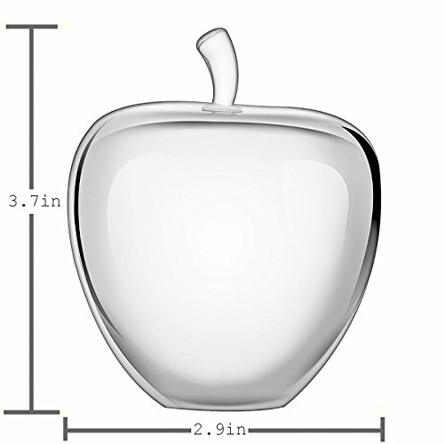 Crystal Apple Paperweight with Luxury Gift Box - 3(inch)-Crystal Statues and figurines - Home decoration-Gift for lover home office lover - Thumbnail 5