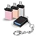 Micro USB to USB OTG Adapter 4Pack, Micro-USB B Male to USB A Female Connector with Keychain fit Android Samsung Galaxy S7 S6 Edge S5 Note 5 LG G4 Sony Nokia HTC or Tablets with ON The GO Function