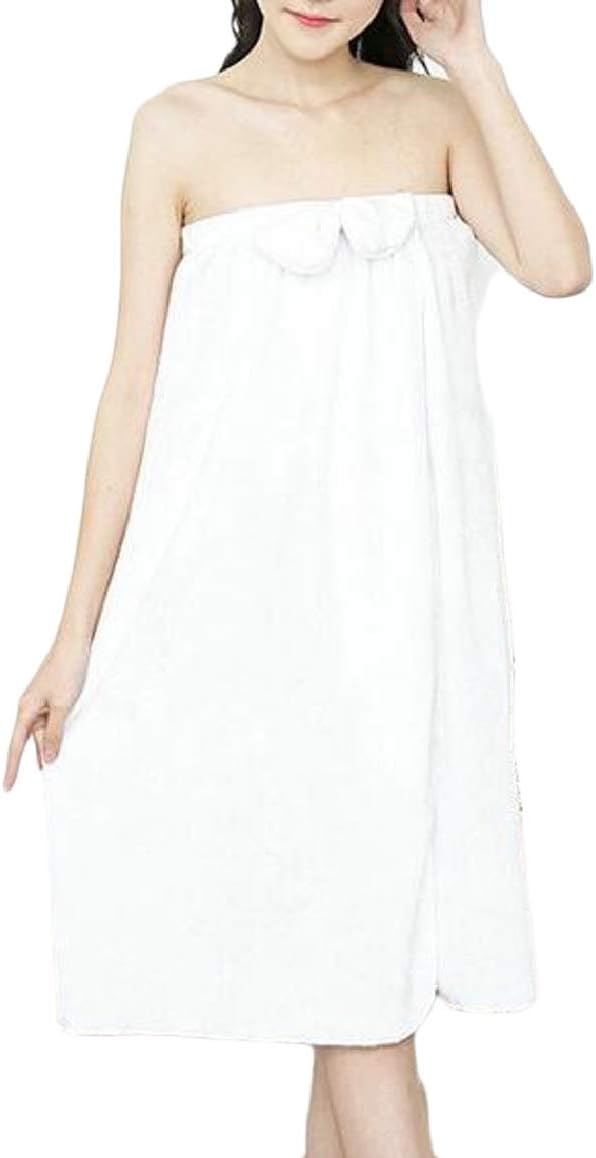 Ptyhk RG Women's Bathrobe Spa Bath Wrap Towel Soft Shower