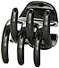 Caravan Hair In Place With This X Large Black Ponytail Holder unisex Hair Claw Closes With A Solid Spring Too