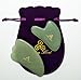 Set of 2 Gua Sha Facial Massagers of Jade Stone, Excellent Massage and Skincare Tool