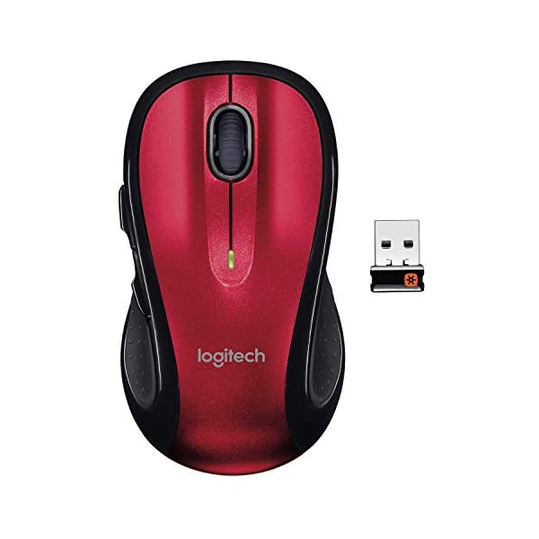 Logitech M510 Wireless Computer Mouse – Comfortable Shape with USB Unifying Receiver, Back/Forward Buttons and Side-to…