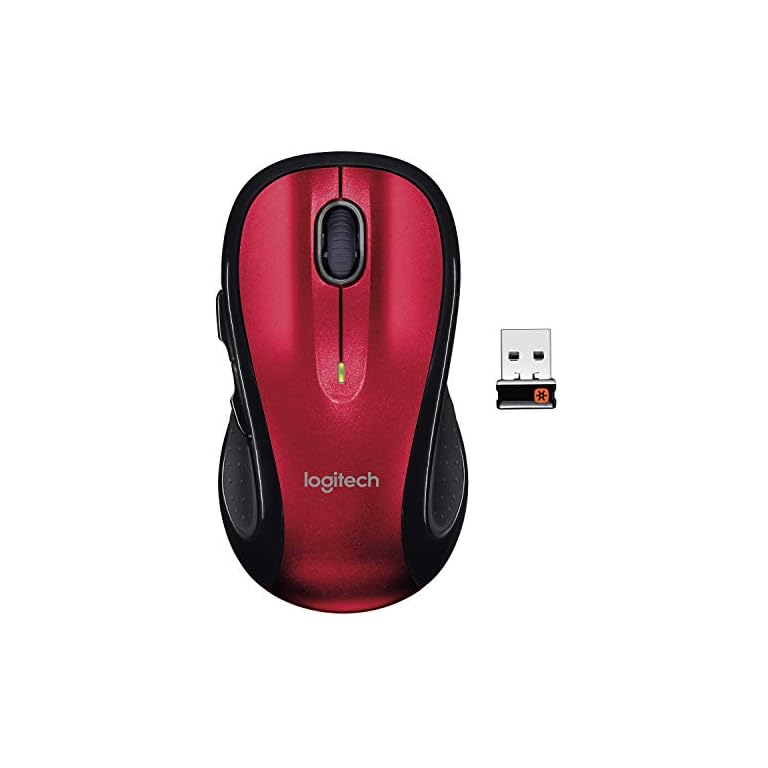 Logitech M510 Wireless Computer Mouse – Comfortable Shape with USB Unifying Receiver, Back/Forward Buttons and Side-to…