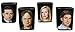 JUST FUNKY The Office Collectible Character Shot Glass Drinking Game | Features Michael, Jim, Dwight, & Angela | 2 Ounce Glasses | Set of 4